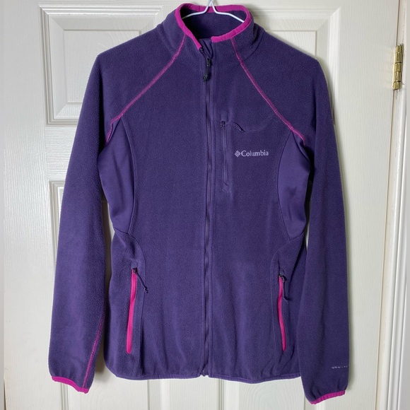 Columbia | Purple & Pink Fleece Full Zip Jacket Omni Heat - Small - Picture 2 of 10